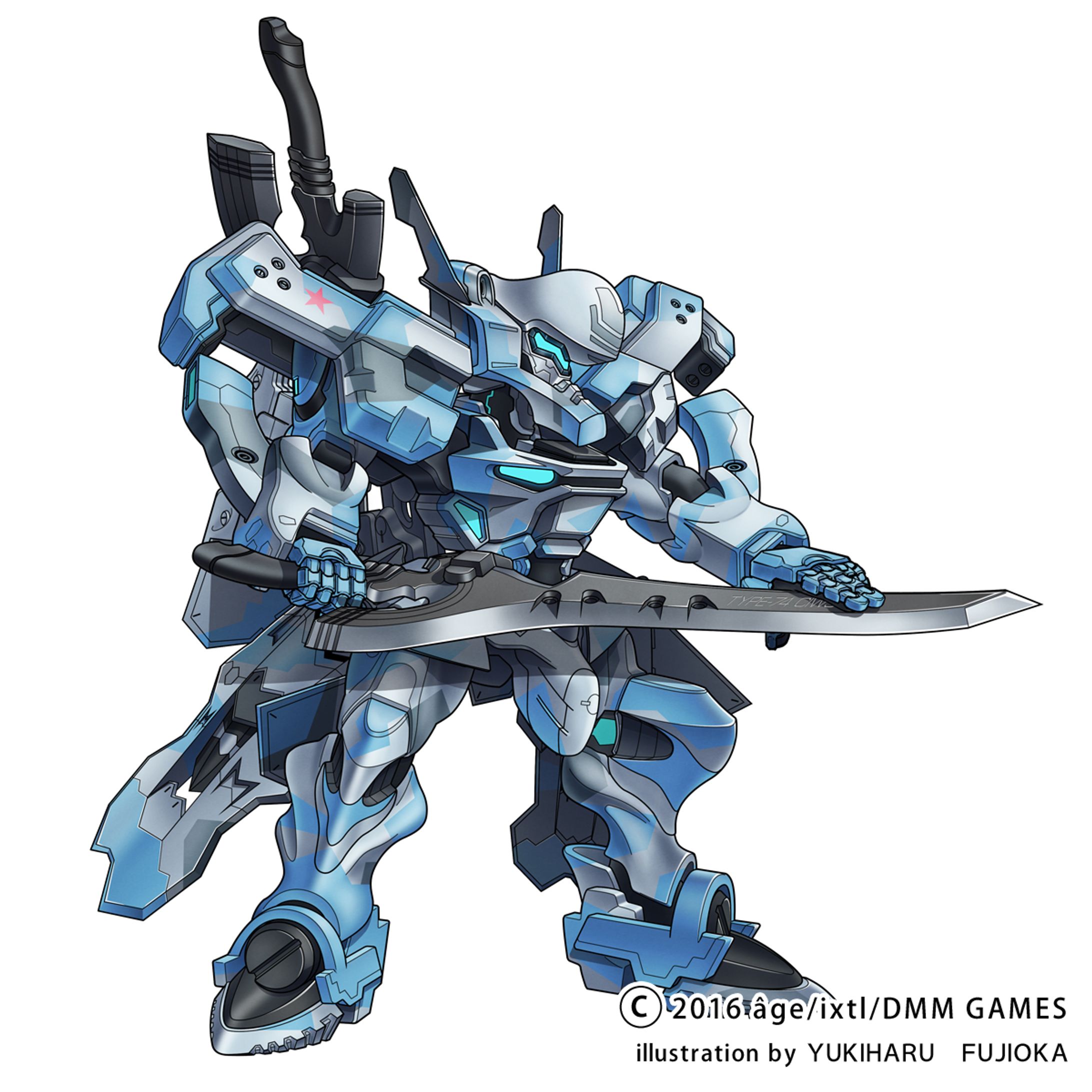 【フォトショップ／シェイプパス・パス作品サンプル】DMM GAMES　マブラヴSF　戦術機イラスト-1