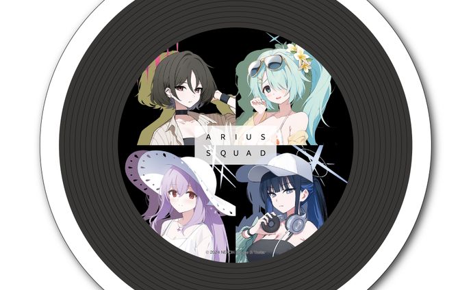 株式会社Yostar  ブルーアーカイブ「レコードデザイン吸水コースター」商品デザイン