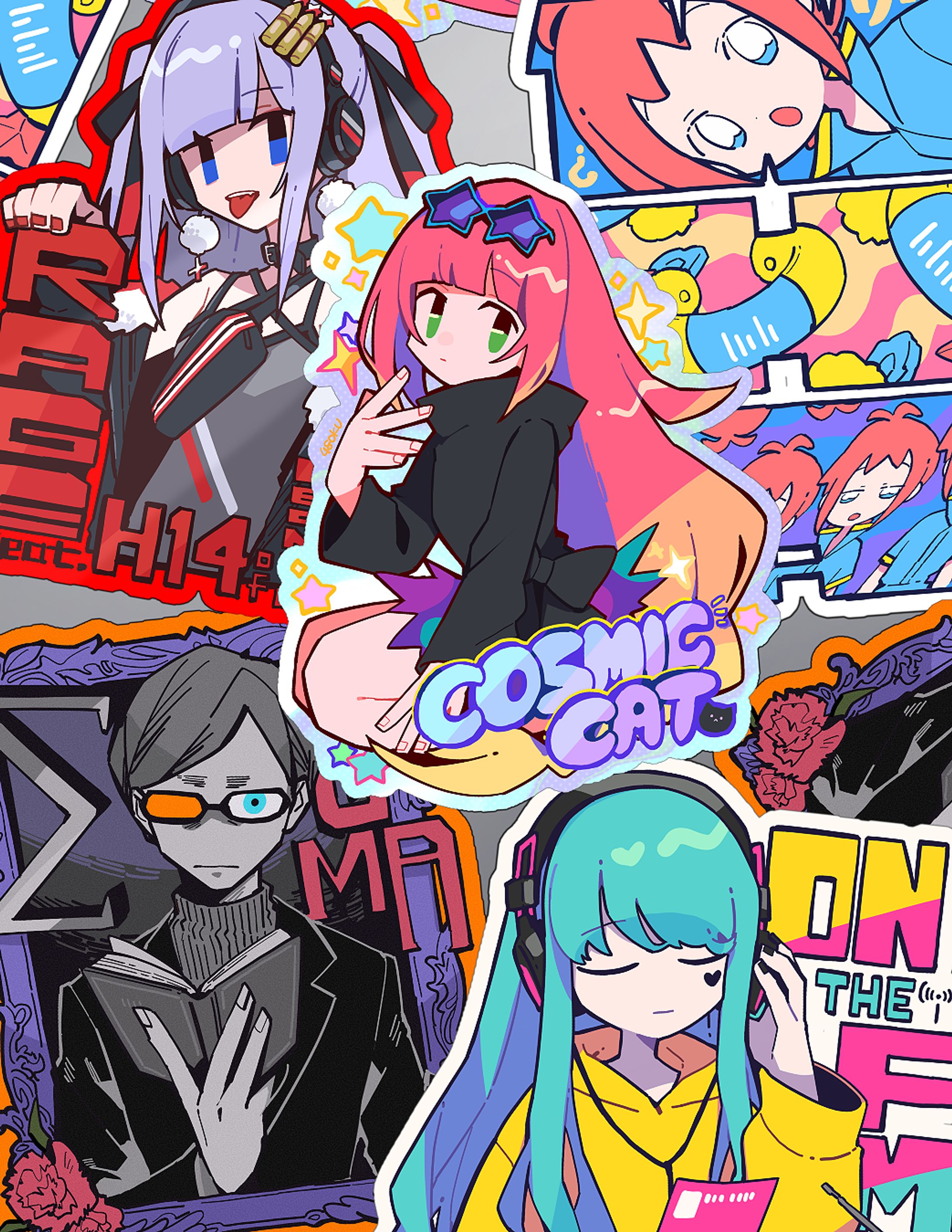 【FA】IIDX ステッカーイラスト-1