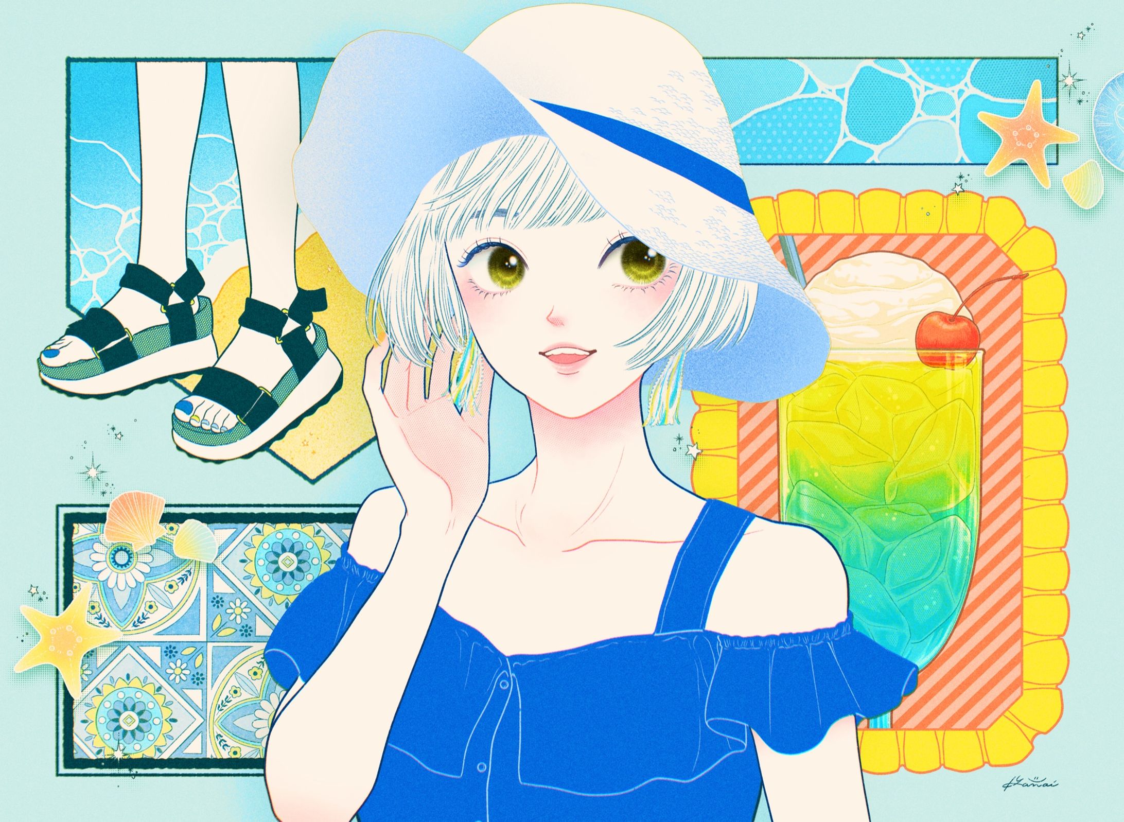 夏の訪れとクリームソーダ-1
