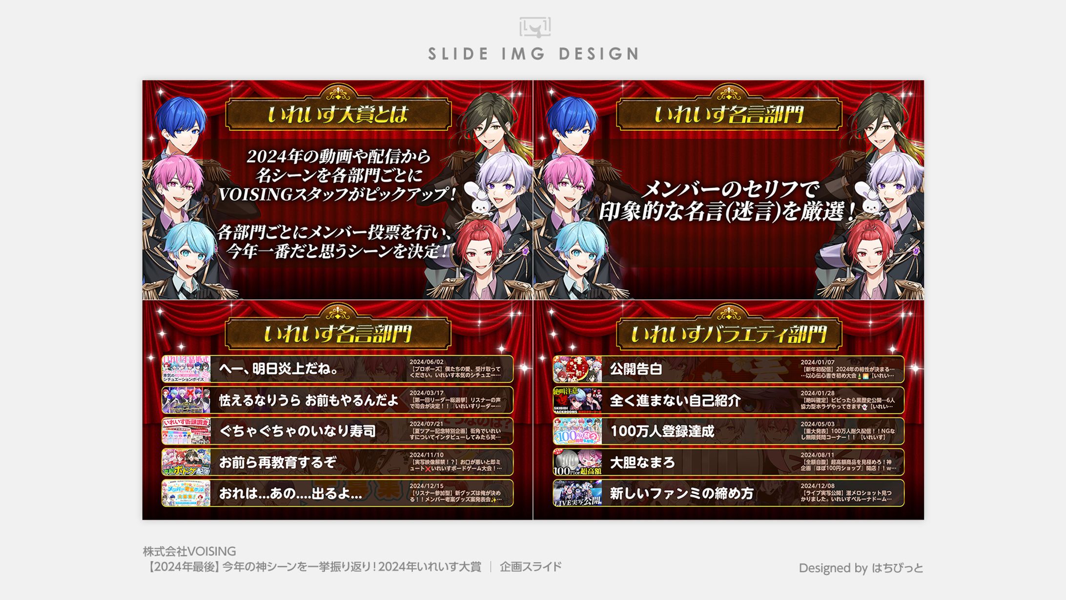 いれいす│スライド│今年の神シーンを一挙振り返り！2024年いれいす大賞👑-1