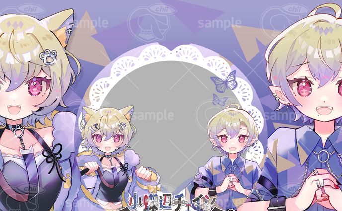 アイコンリング+iriamヘッダー、名刺デザイン
