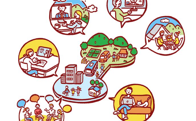 広島県DX施策イラスト
