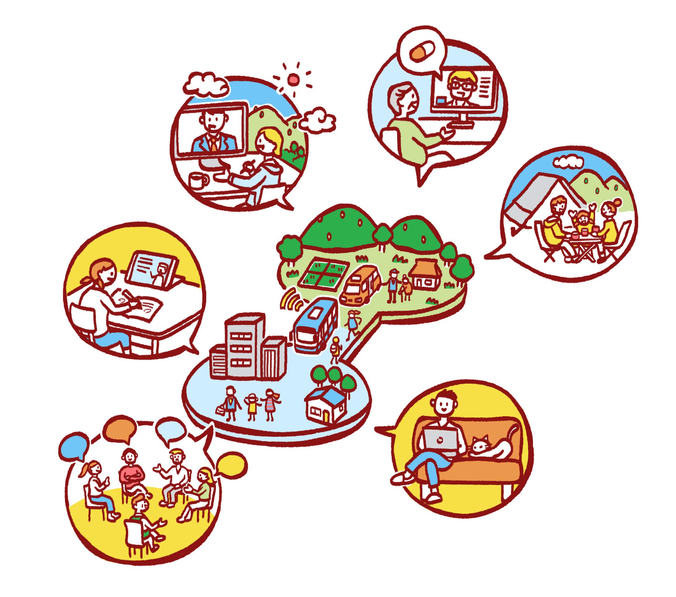 広島県DX施策イラスト-1