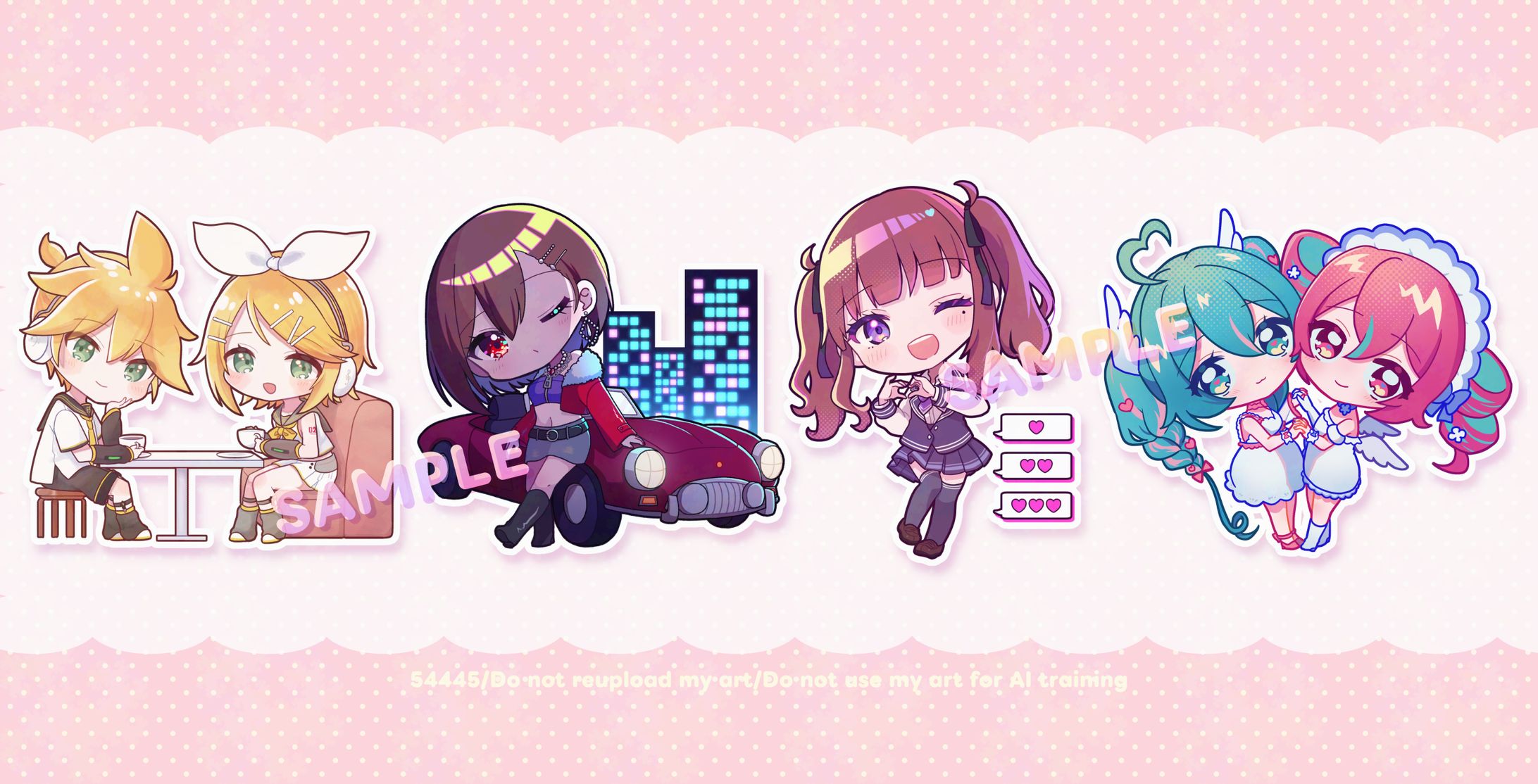 めろくる様 アクリルキーチェーンイラスト-1