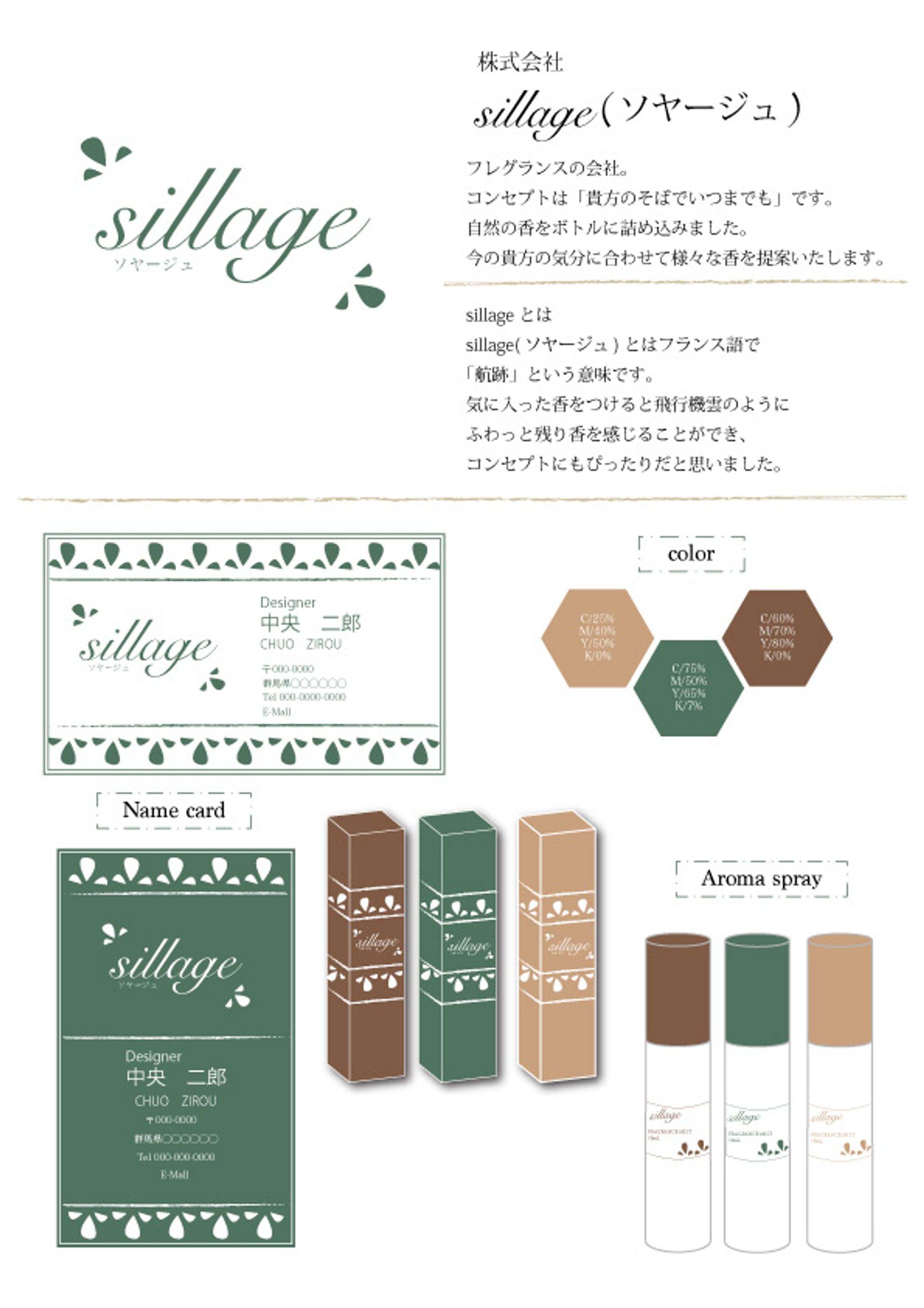 クリエイティブデザイン学科 １年 Sillage-1