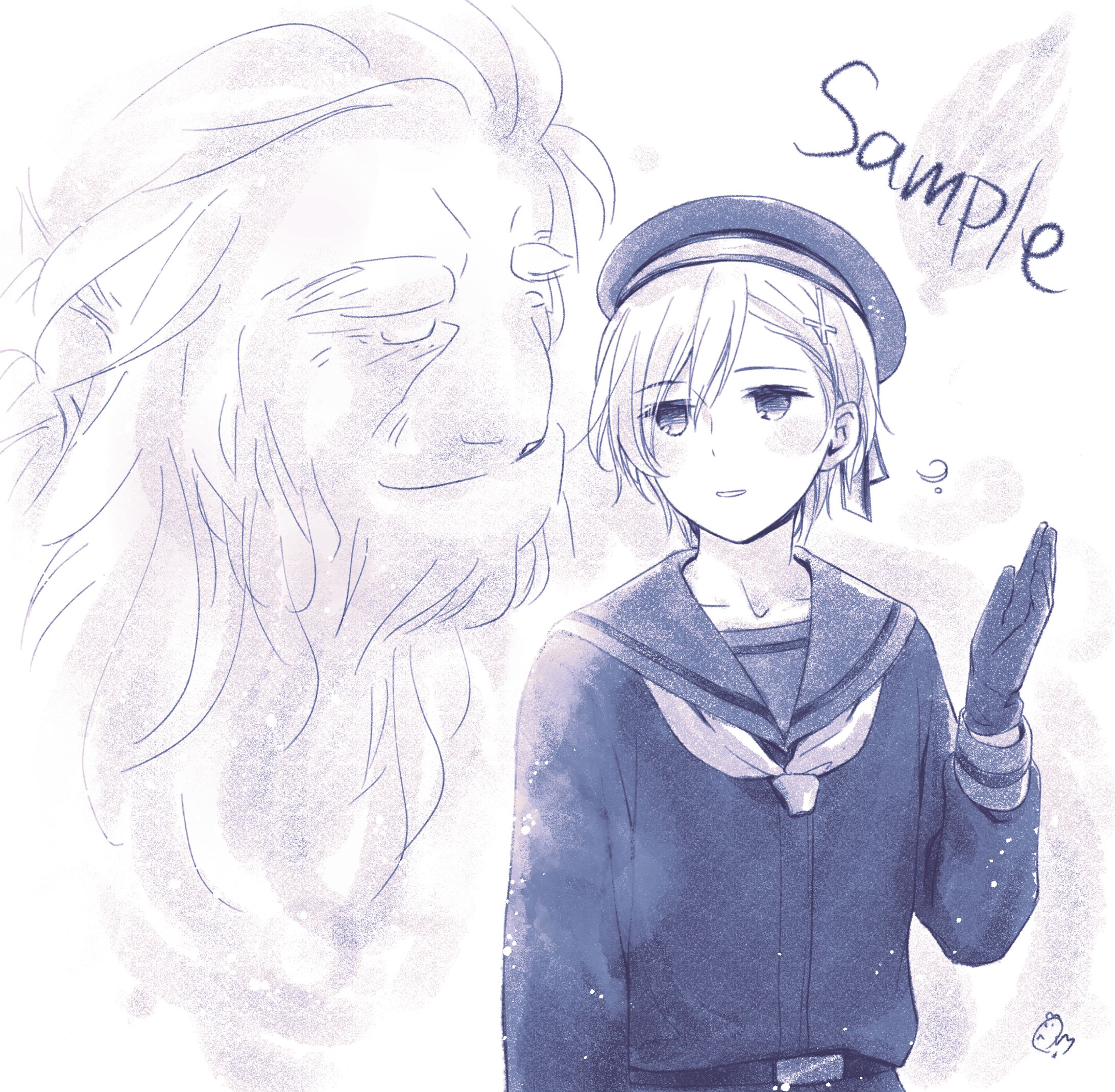 単色イラスト-1