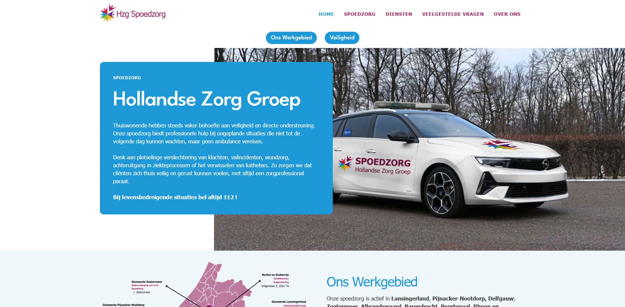 Web design HZGspoedzorg-1