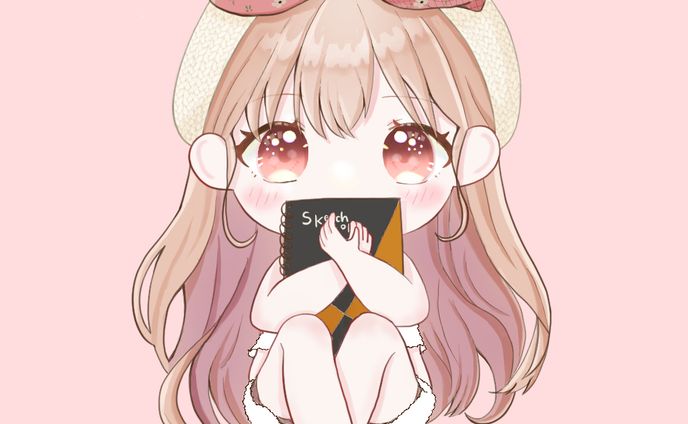 girl with a sketchbook