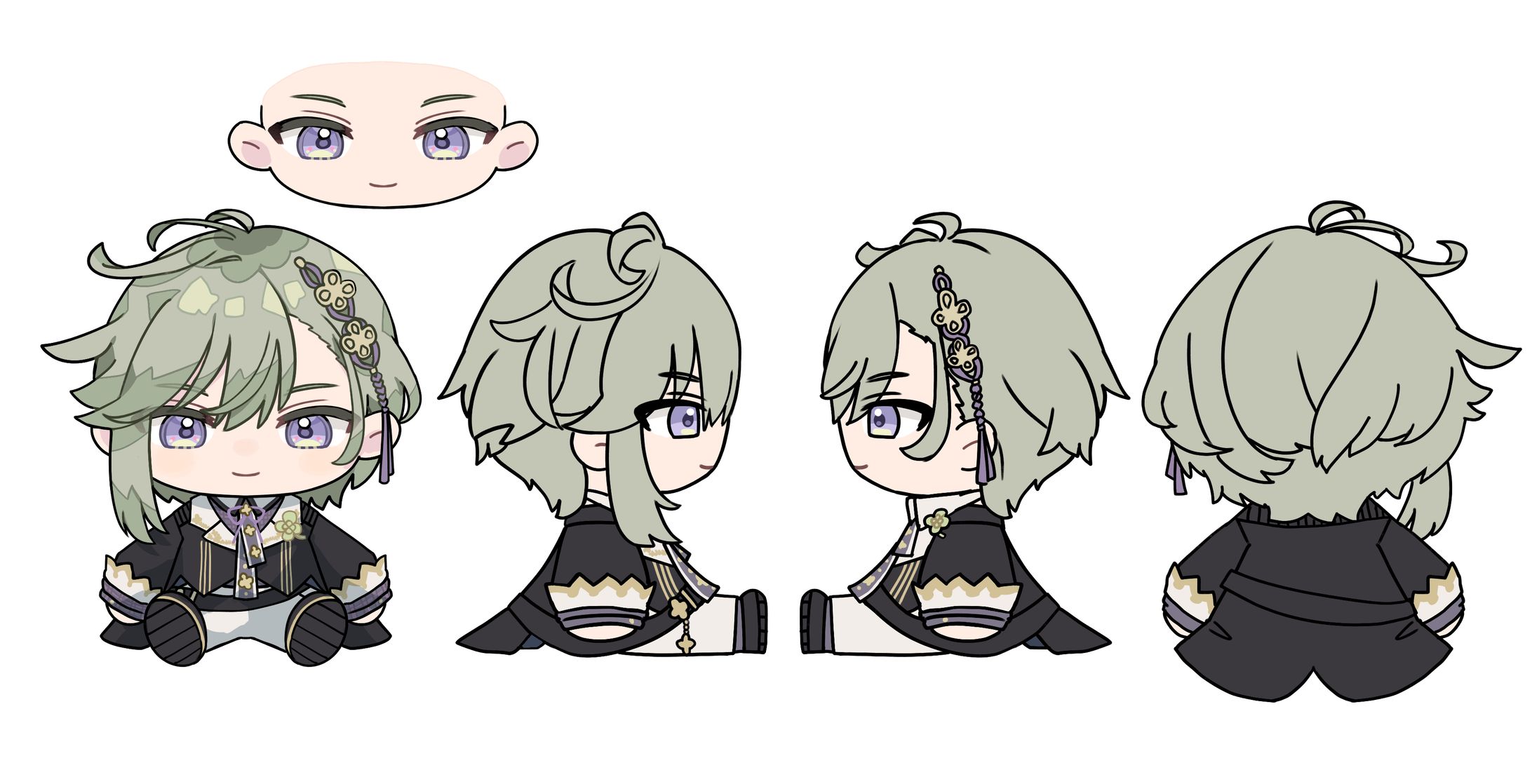 苗芽なる様　ぬいぐるみ　デザインイラスト-1