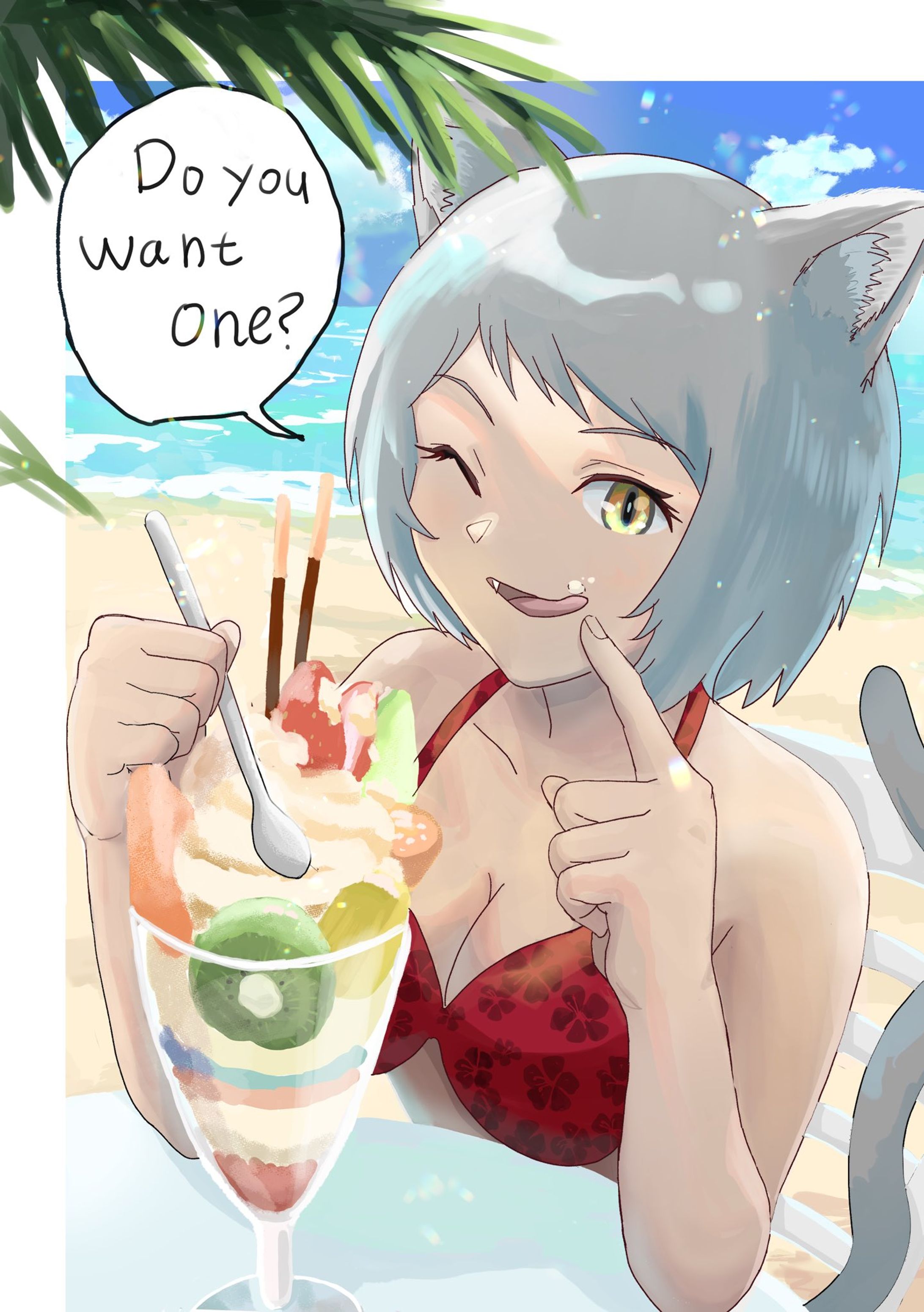 ビーチで-1
