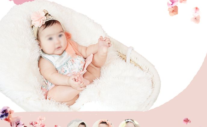 赤ちゃんの写真デザイン