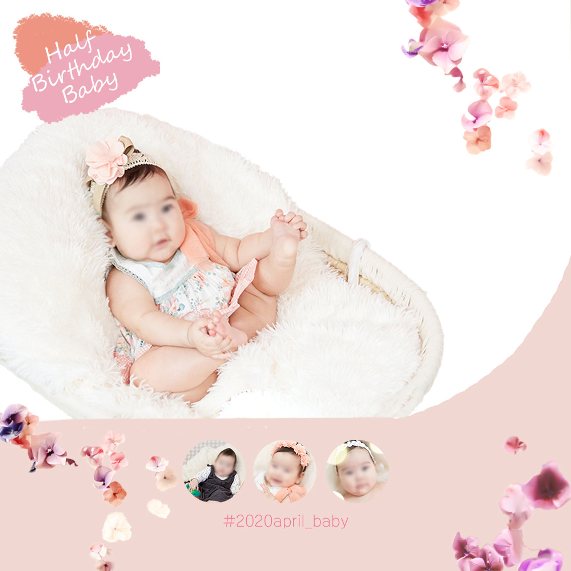 赤ちゃんの写真デザイン-1