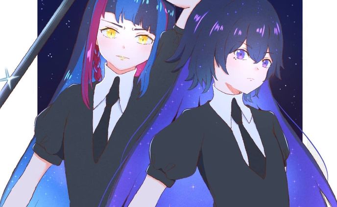 The rapper and the rockstar of VWP in houseki no kuni crossover
.
.
.
.
#art #digitalart #illust #illustration #vsinger #virtualyoutuber #kamitsubaki_studio #harusaruhi #koko #ibispaintx #vwp #artoninstagram #artistsoninstagram