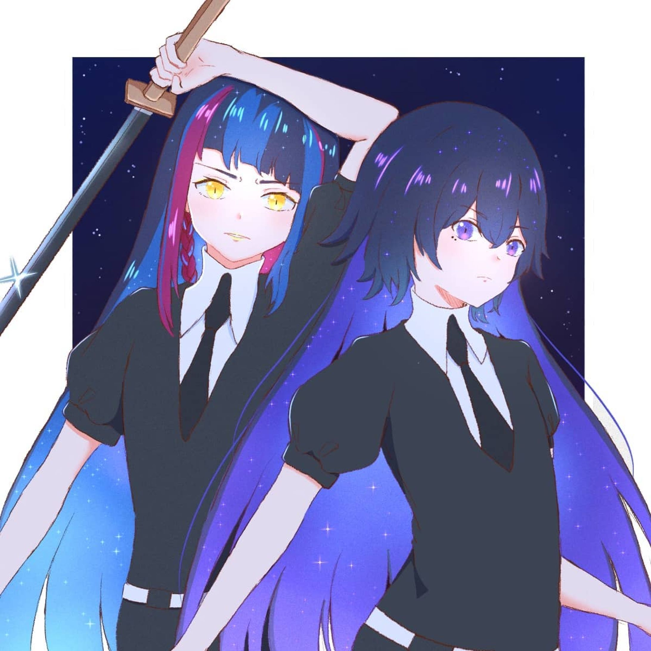 The rapper and the rockstar of VWP in houseki no kuni crossover
.
.
.
.
#art #digitalart #illust #illustration #vsinger #virtualyoutuber #kamitsubaki_studio #harusaruhi #koko #ibispaintx #vwp #artoninstagram #artistsoninstagram-1