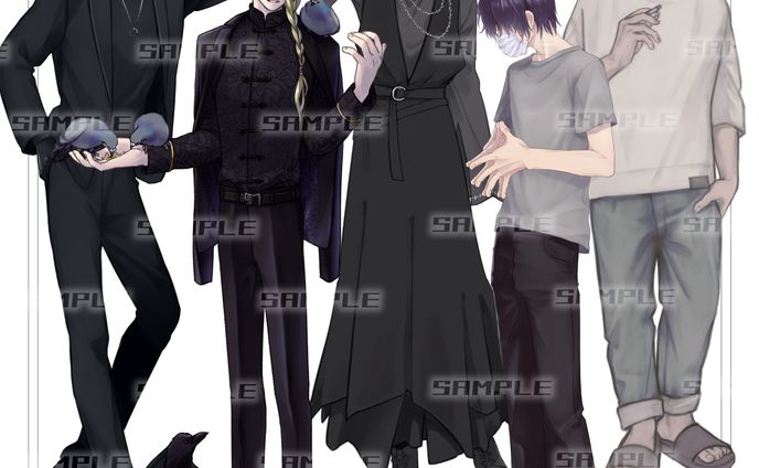 立ち絵デザイン／男性