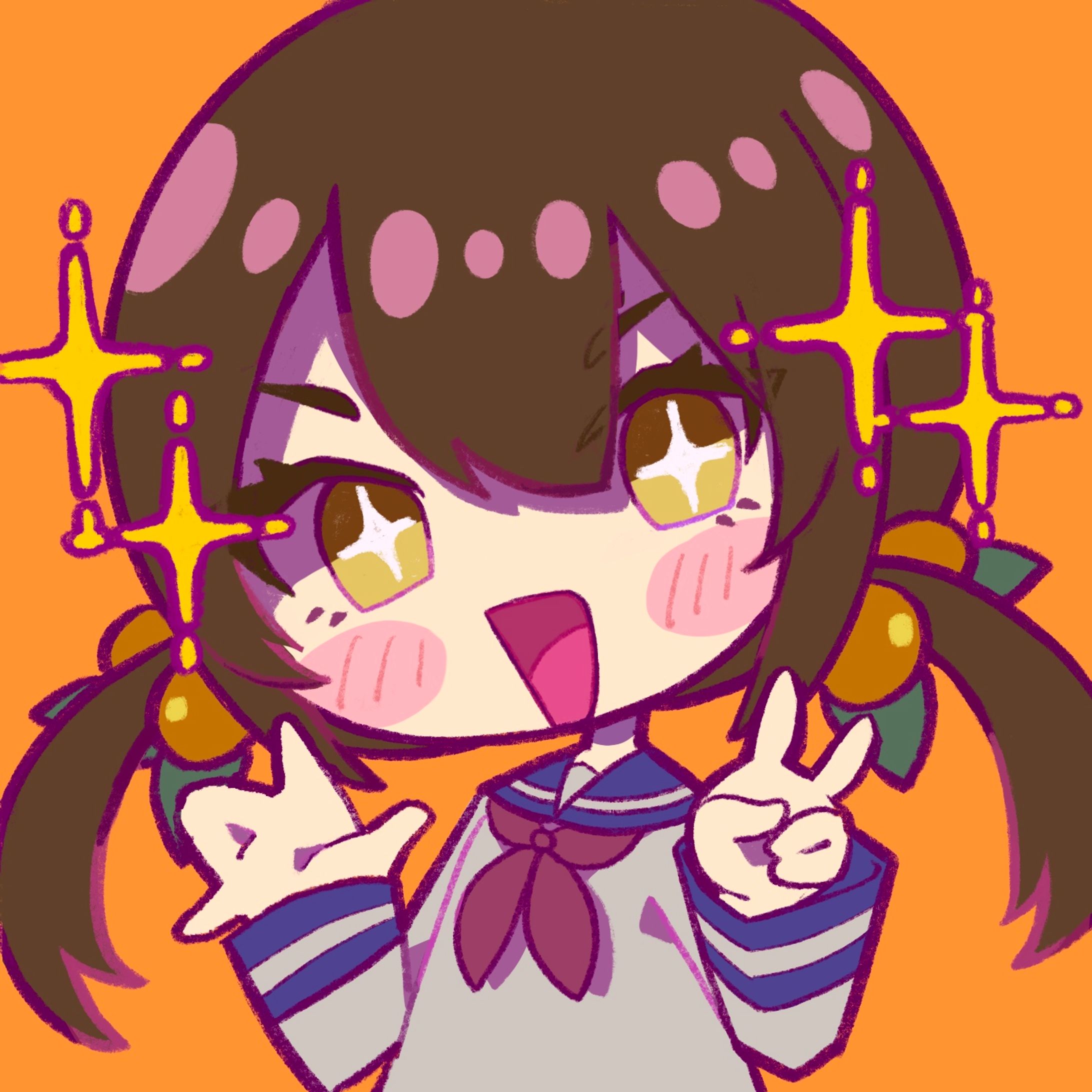 デフォルメみかんガールちゃん-1