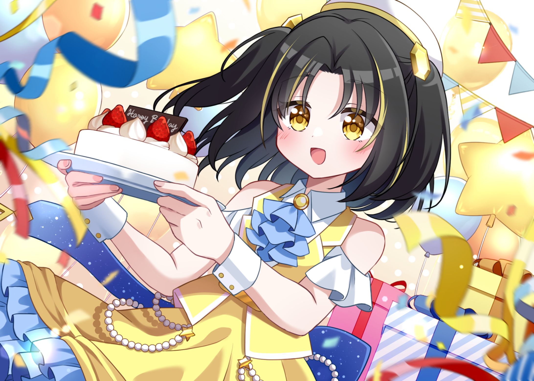 Vtuber夕月ティア×ローソンプリント 生誕記念イラスト-1