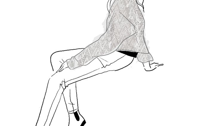 ファッション線画オリジナル