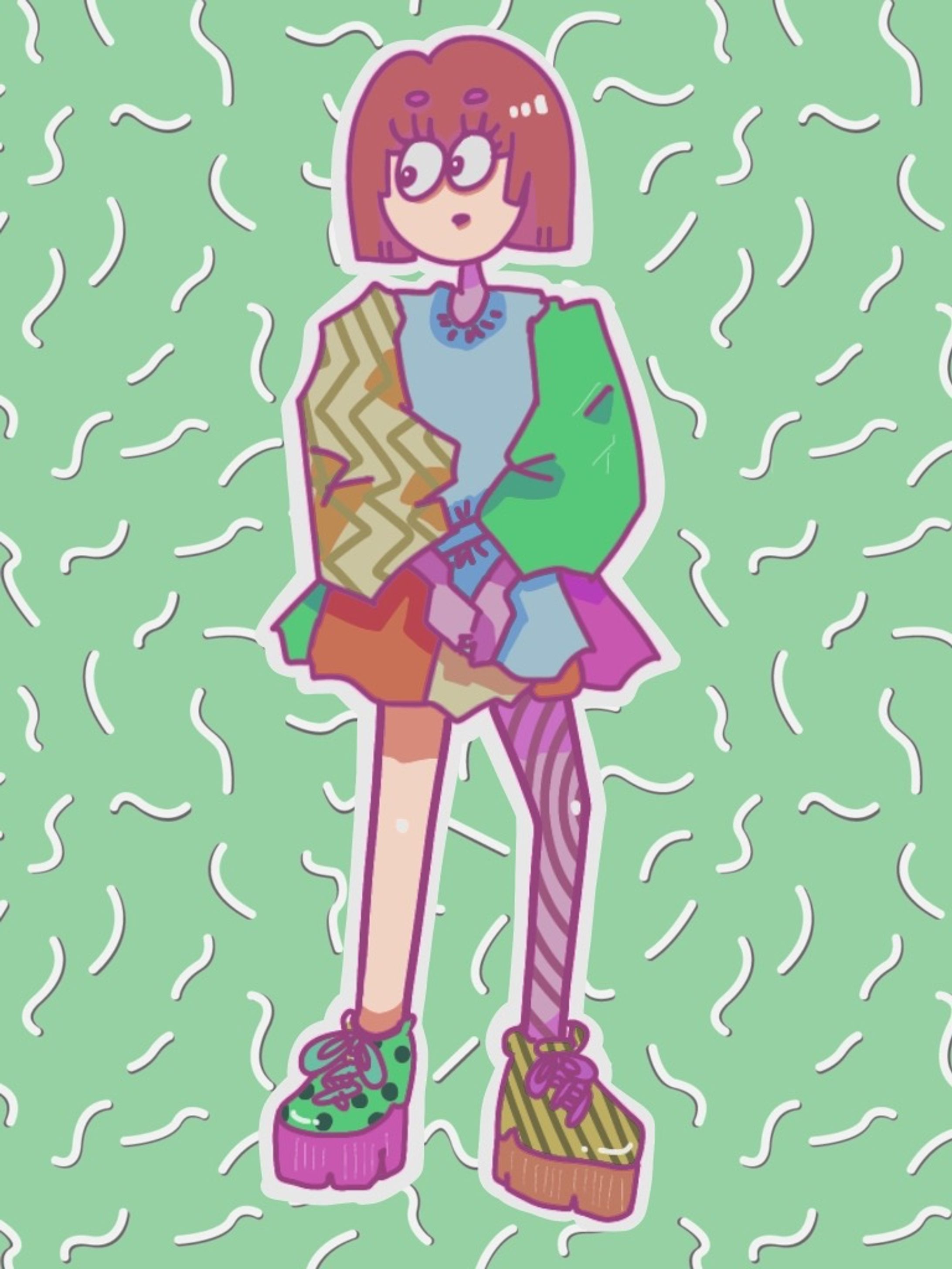 背景緑おかっぱ-1