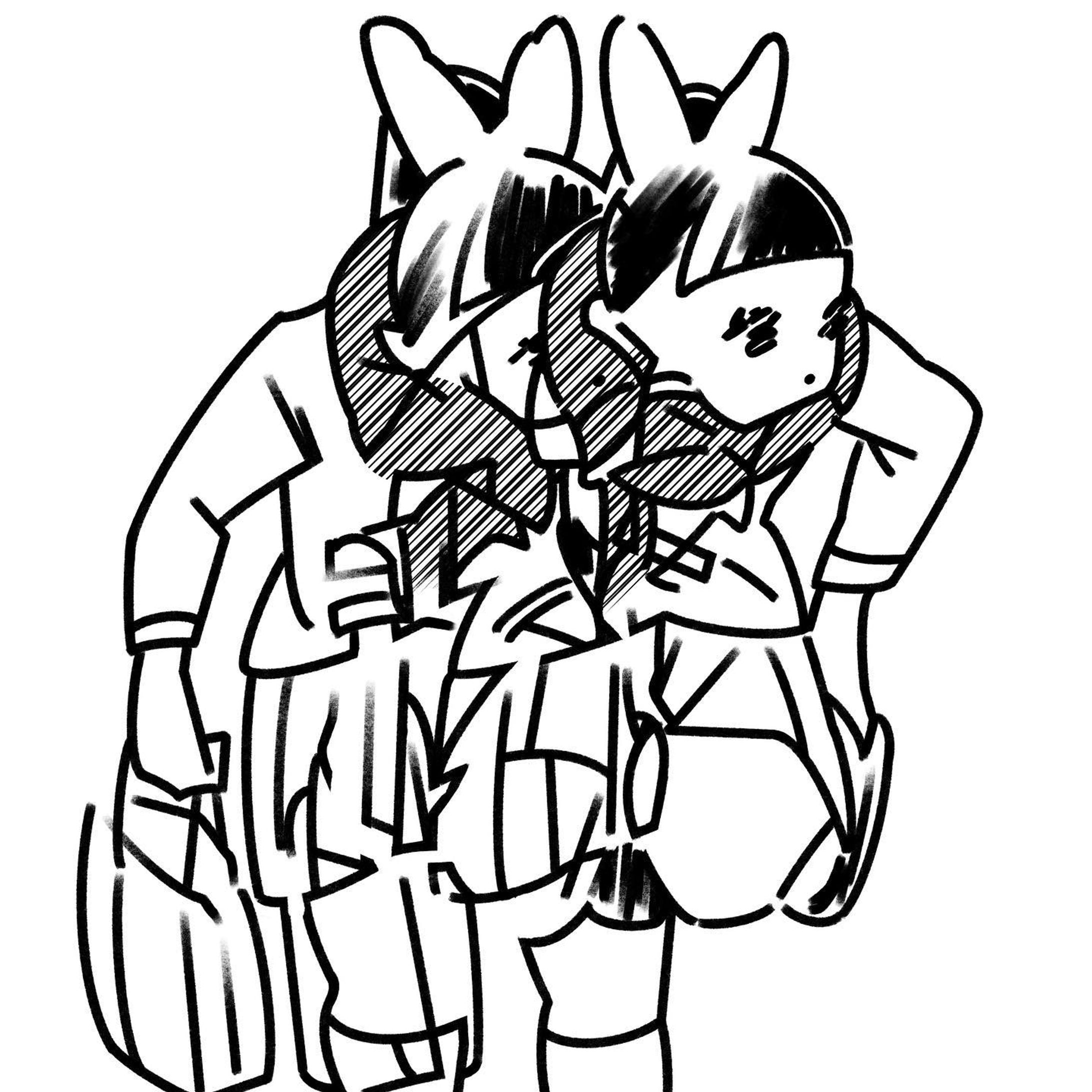 #illustration #illustrator #illust #sketch #art #monochrome #girls #orijinal #illustrationartist #drawing #degitalillustration ＃degital #イラスト #イラストレーター #絵-1