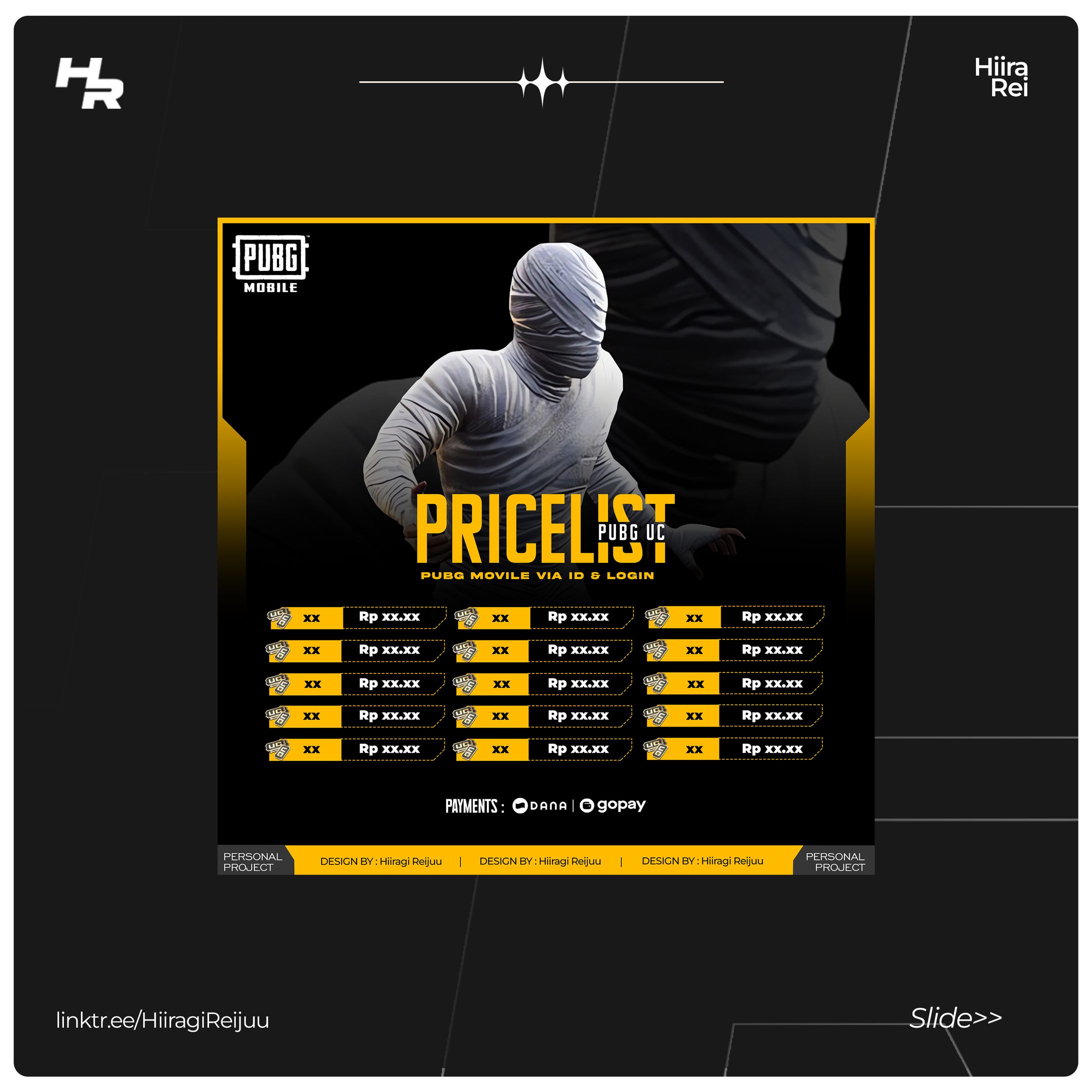 [Top Up Pricelist] - Personal Project-1
