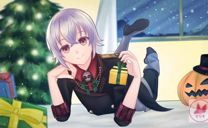 【一枚絵】奥斗羽パンプ様　クリスマスイラスト