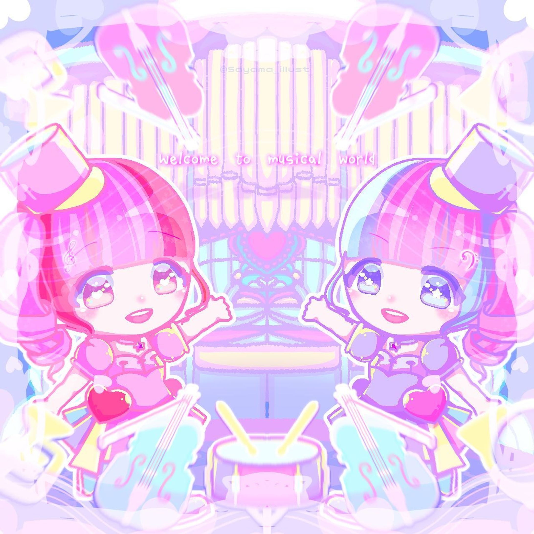 【オリジナルイラスト】 Welcome to musical world!-1