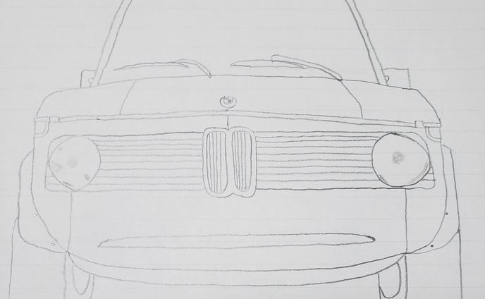 BMW 2002 フロントデザイン
