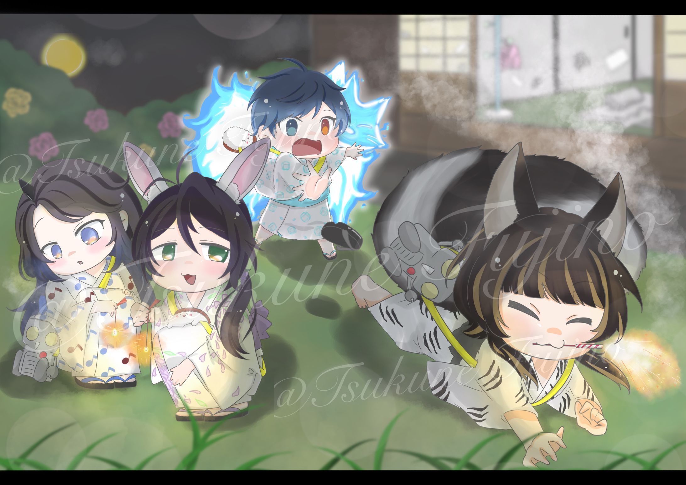 【1枚絵】【SD】4つ子様-1