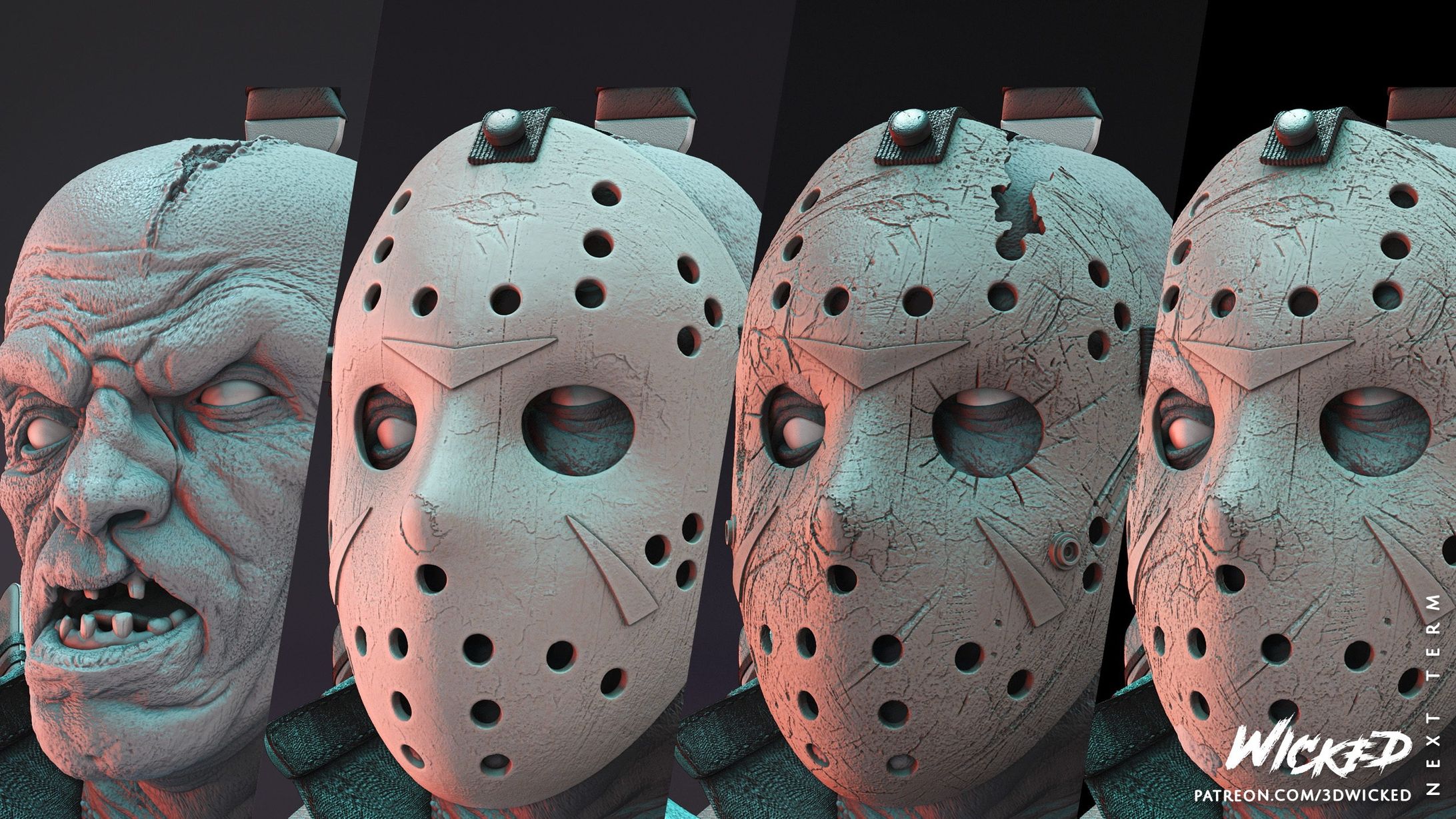 Jason & Dracula Busts-1