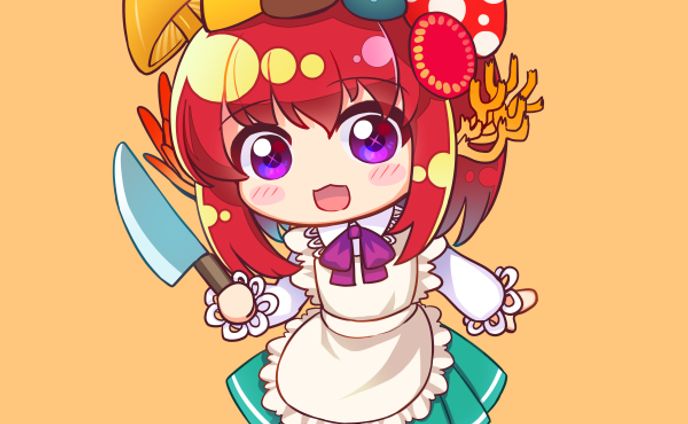きのこちゃんアクリルキーホルダー