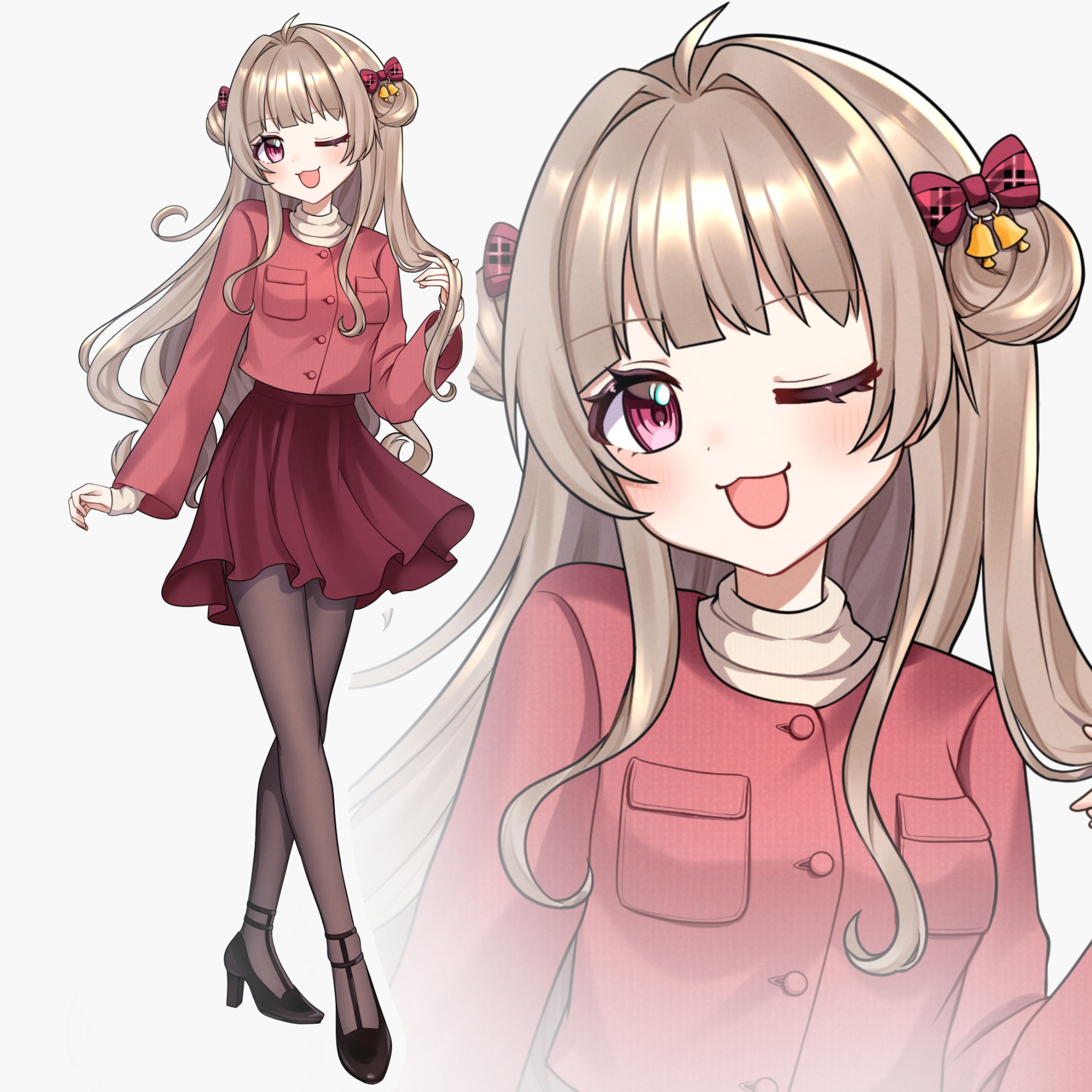【ご依頼】TRPG立ち絵_自信家アイドル女性-1