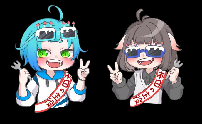 サムネイラスト　自分の誕生日配信