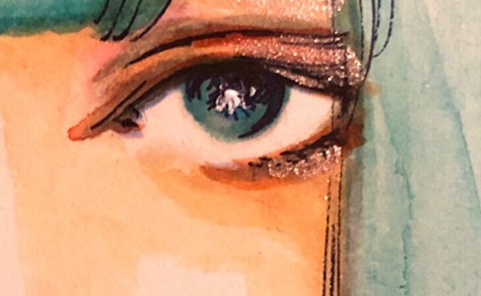 2019年個展 "Augen"フライヤー