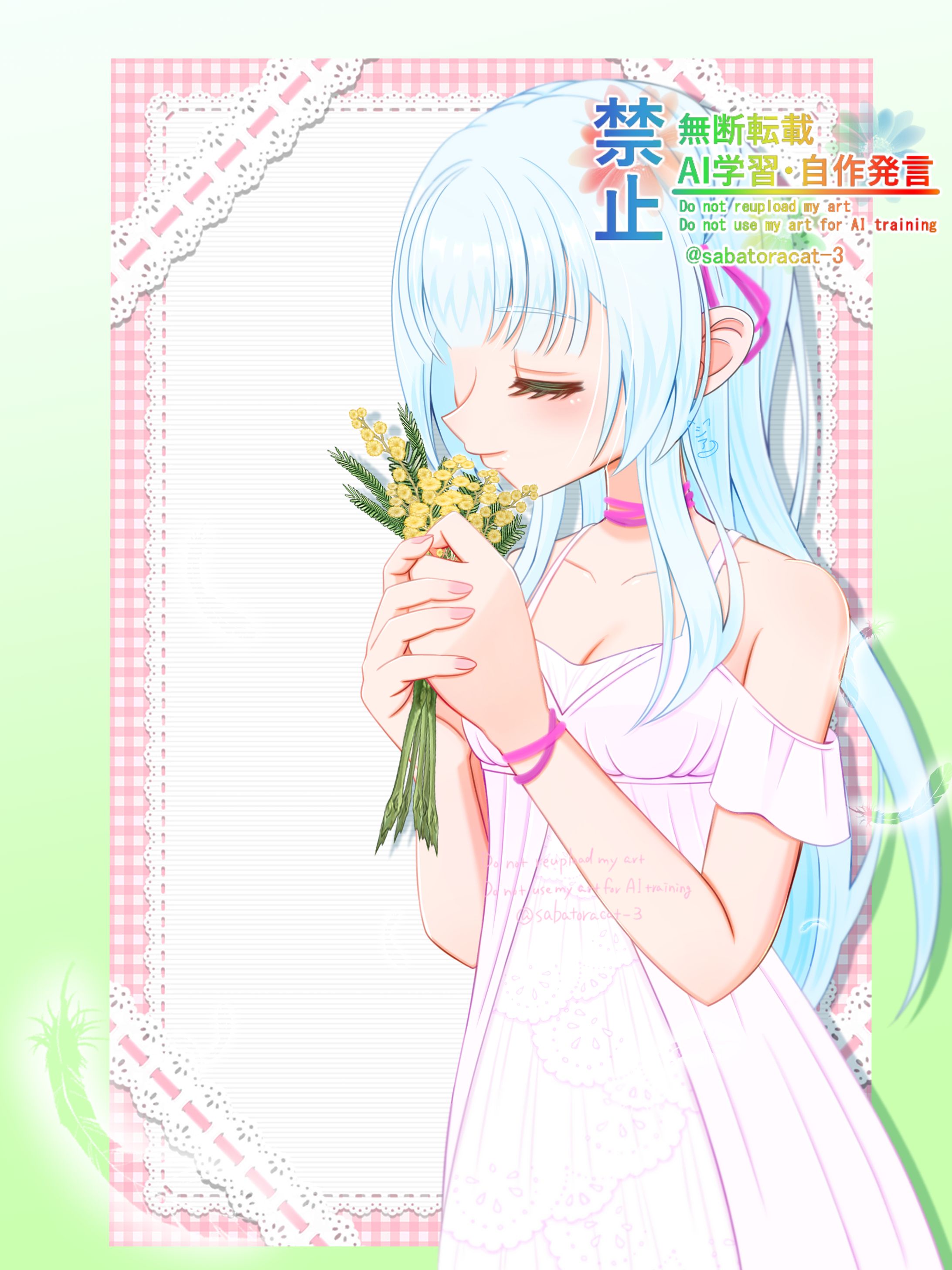 【オリジナル】黄色のミモザ-1