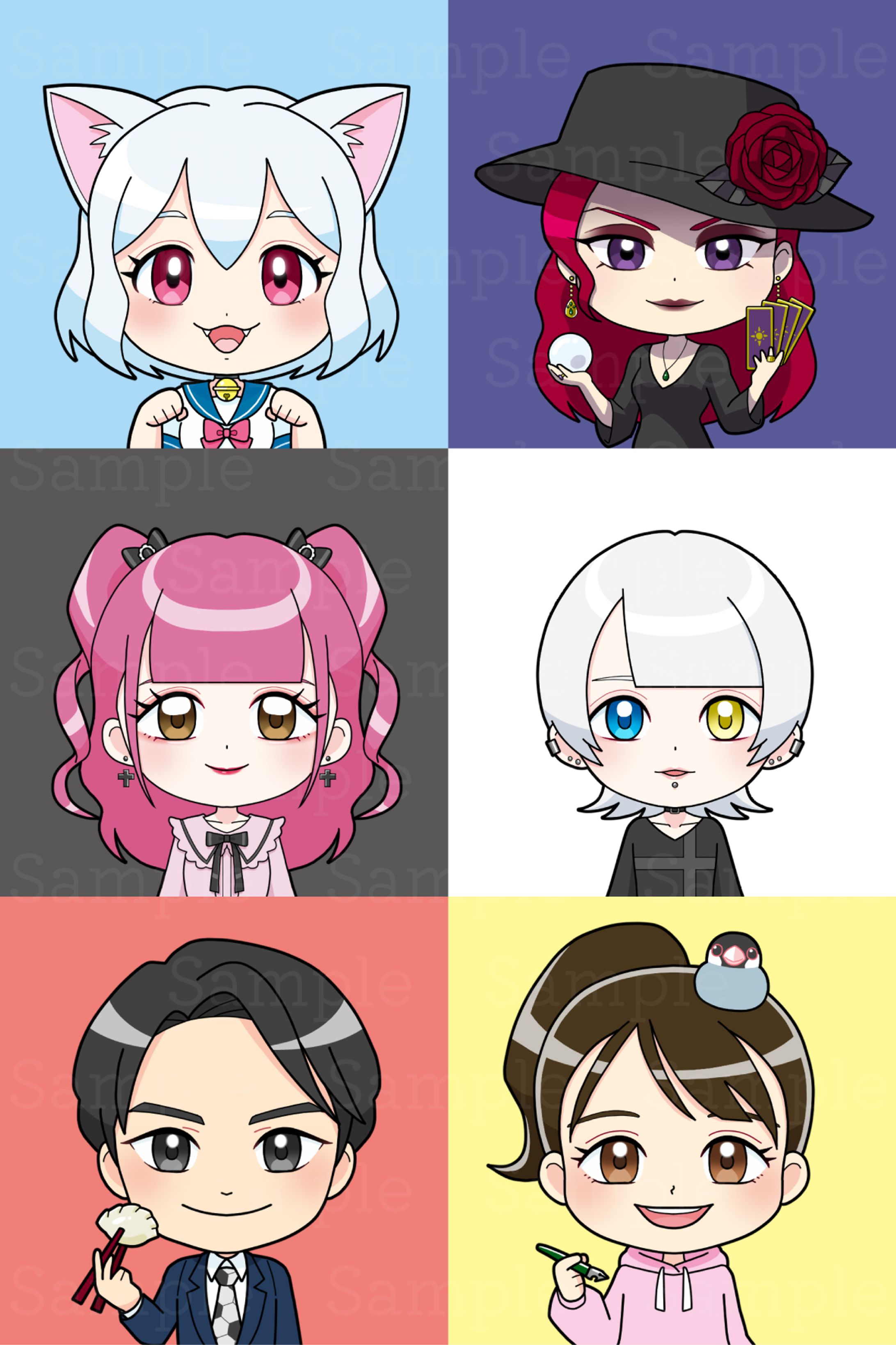 【お仕事】ミニキャラアイコン-1