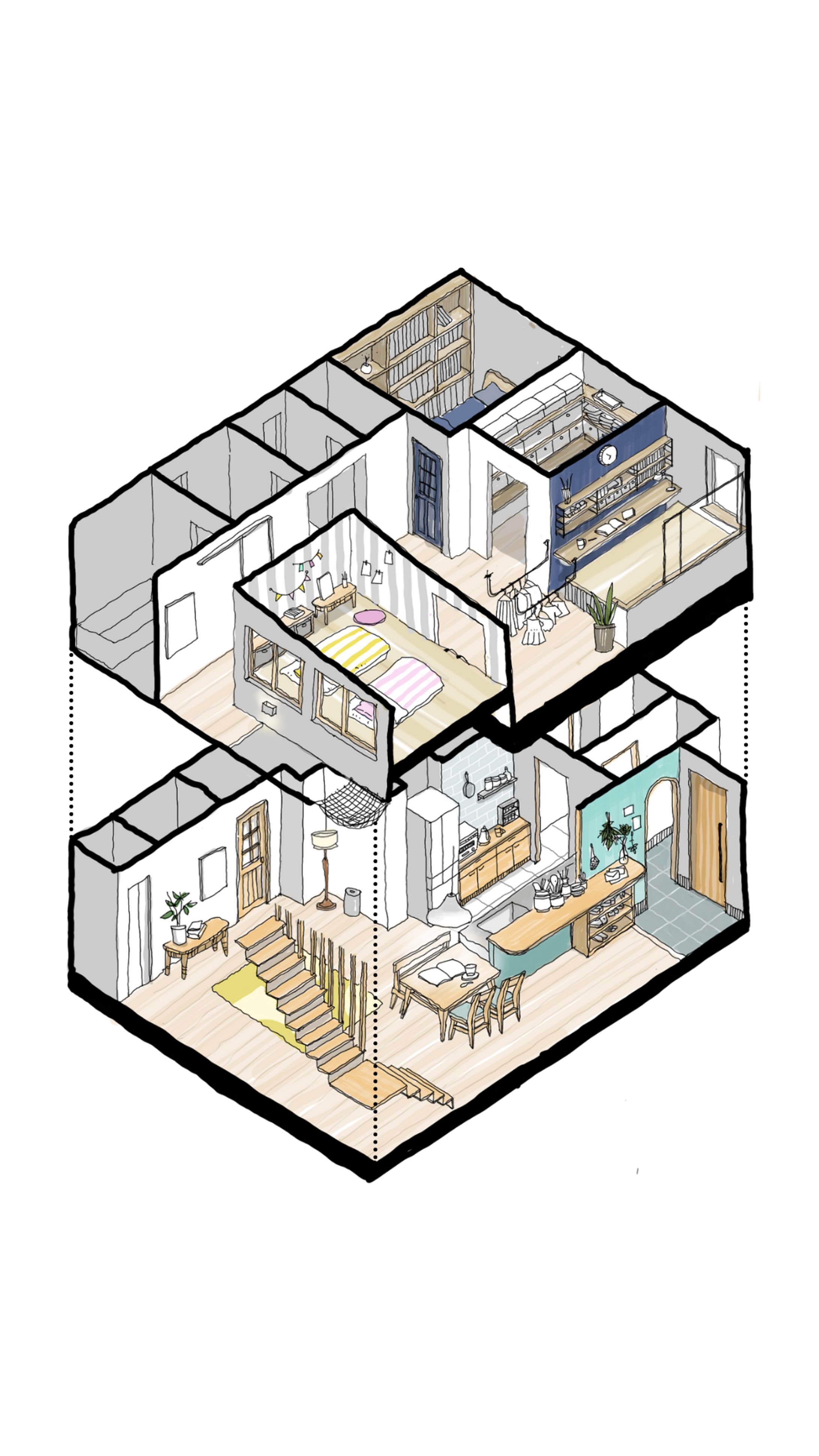 ロフトのある住宅-1
