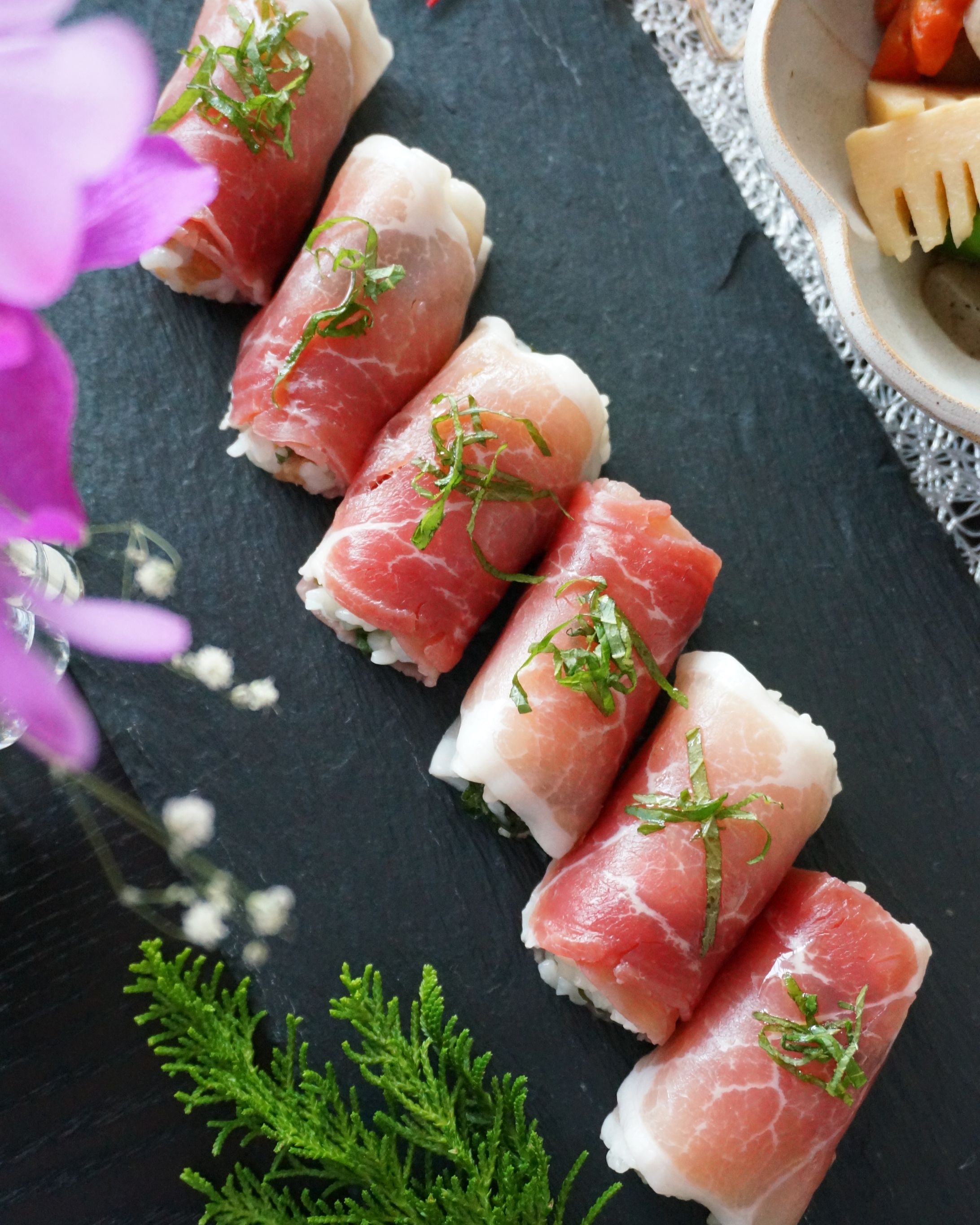 Prosciutto Sushi-1