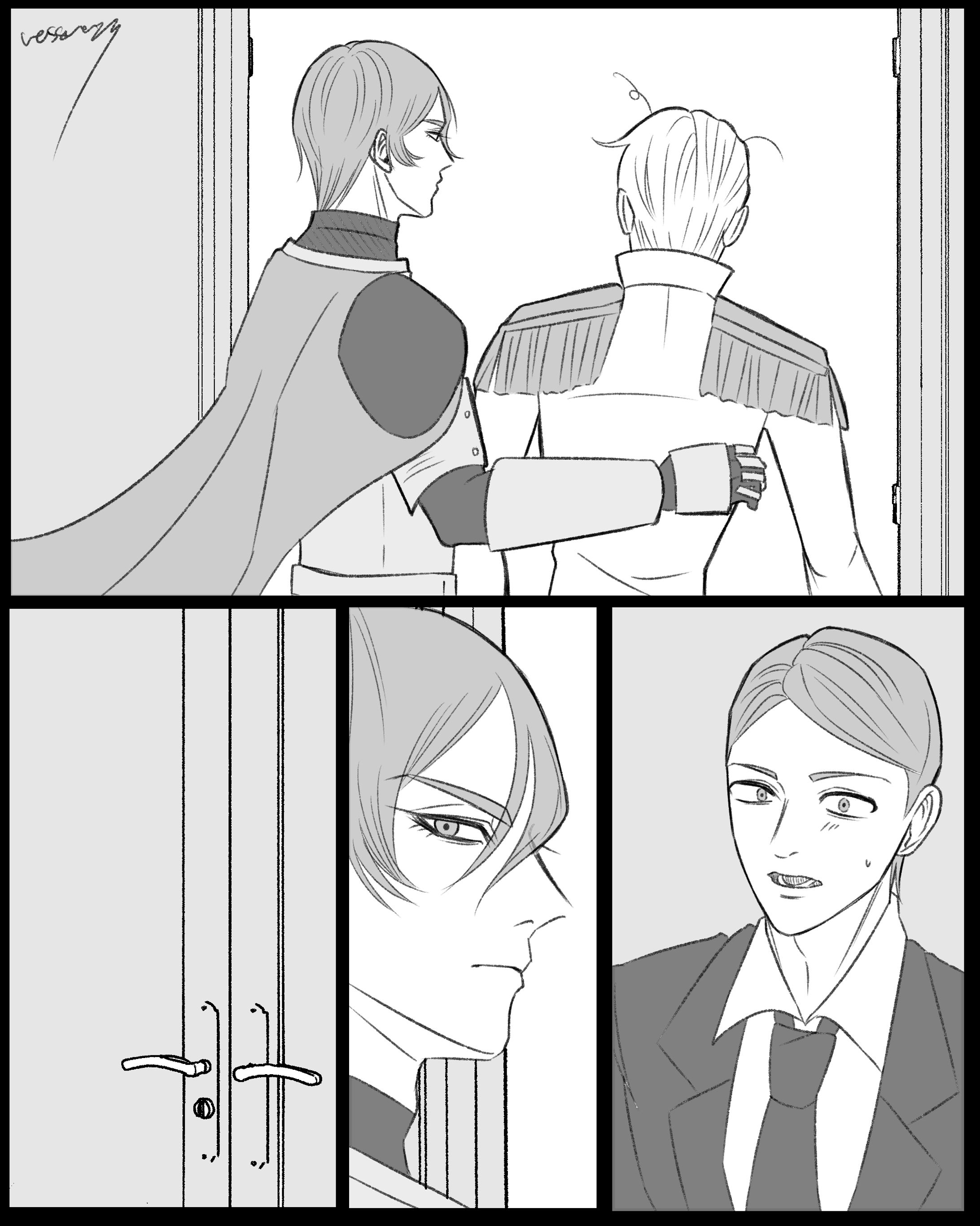 落書きセリフなし漫画-1