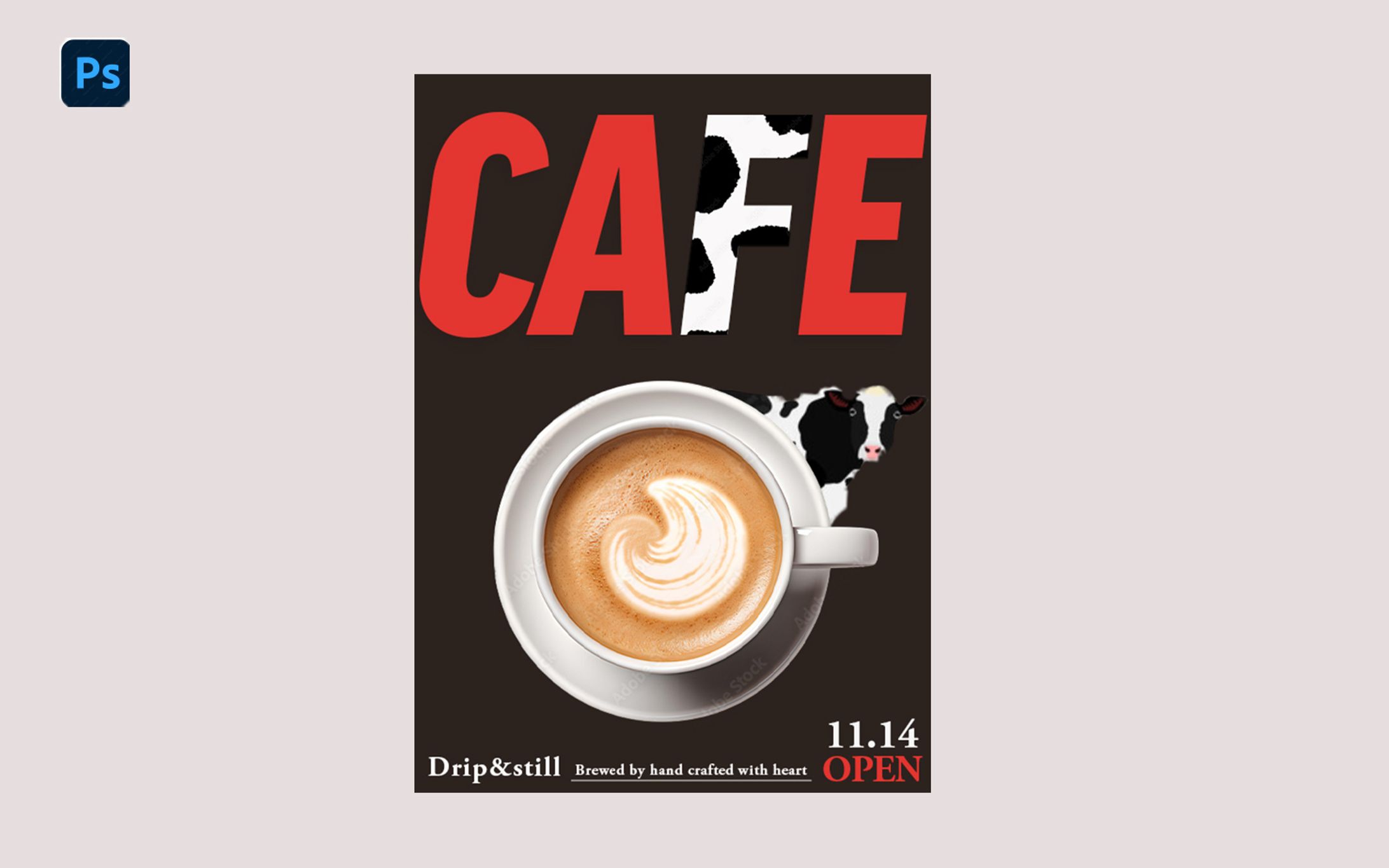 Drip & Still ― カフェオープン告知バナー-1