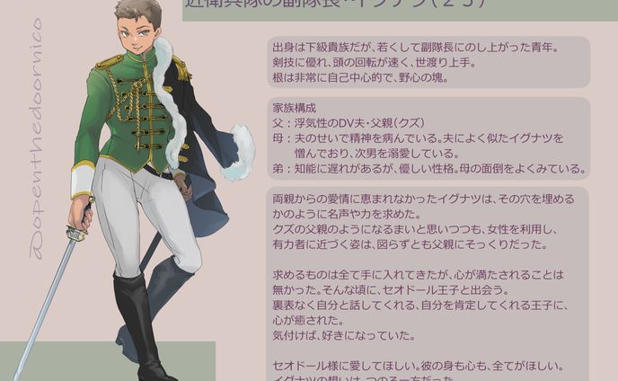 イグナツ　キャラクター設定画