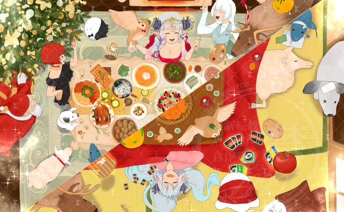 宮比しろ様　クリスマス一枚絵