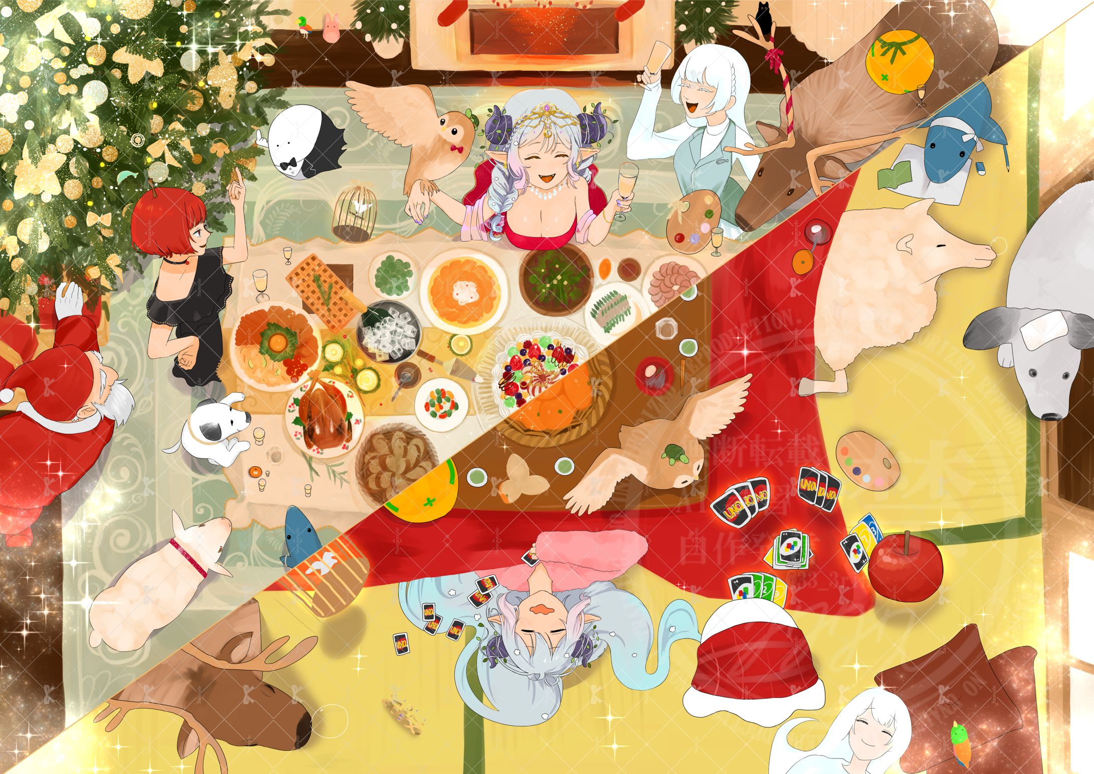 宮比しろ様　クリスマス一枚絵-1