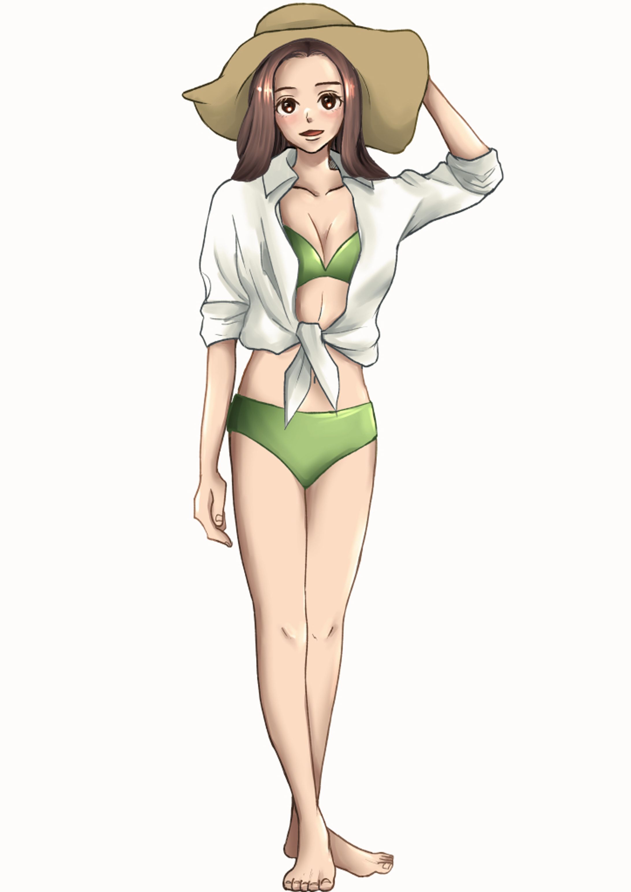 水着女子-1