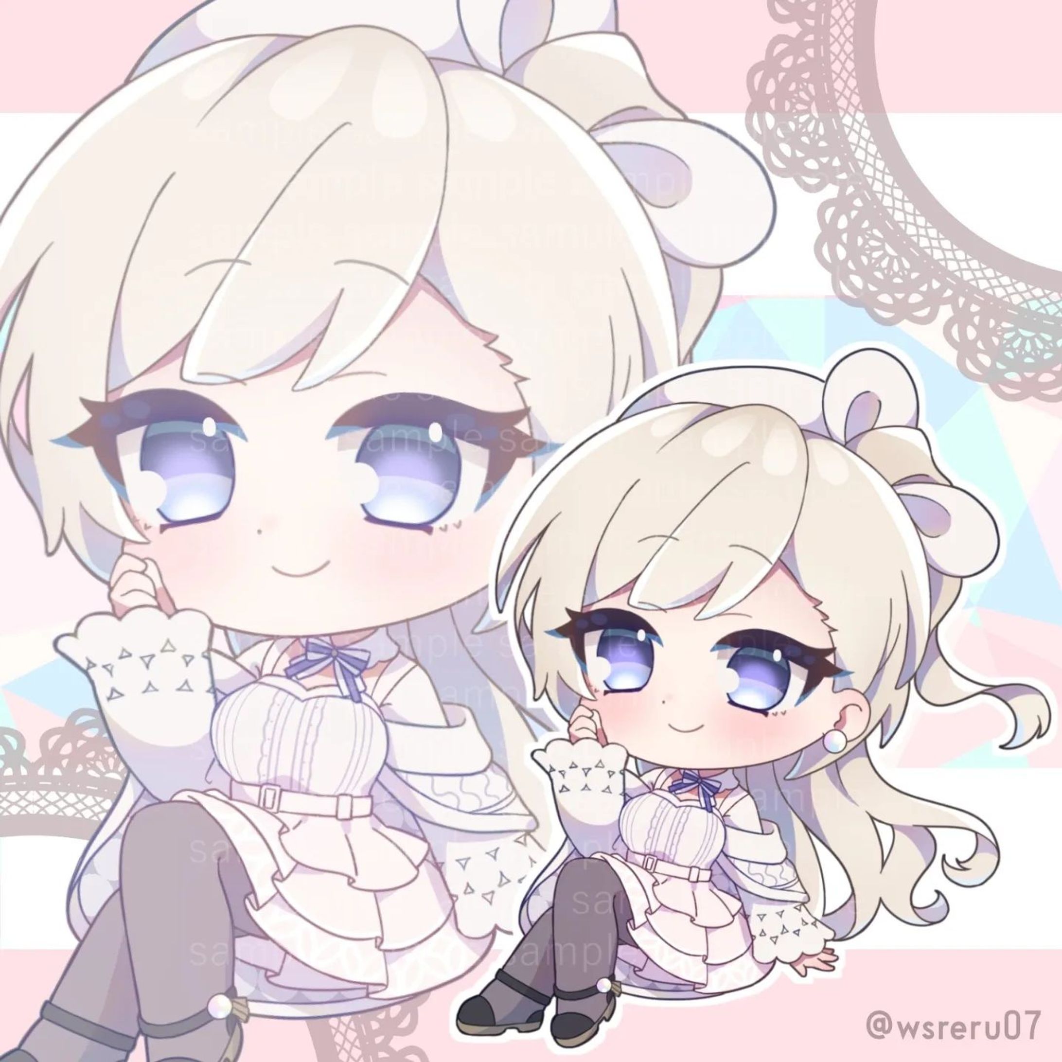 Commission🎉🌟
ありがとうございました☺️🌷

#イラスト依頼 
#vtuber素材 
#iriam素材 
#vライバー素材 
#sdキャラ 
#ミニキャラ-1