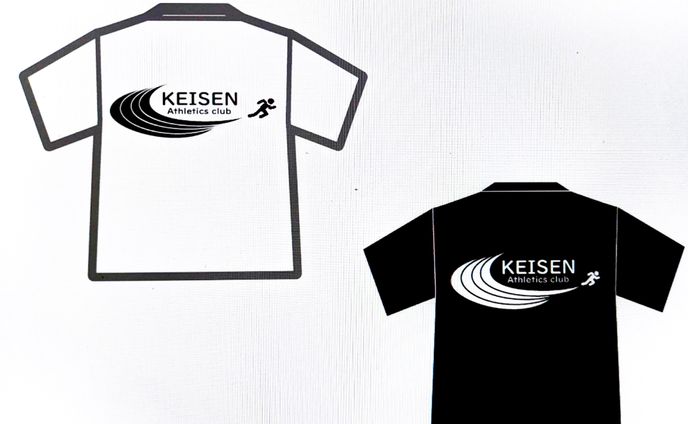 陸上部チームTシャツデザイン