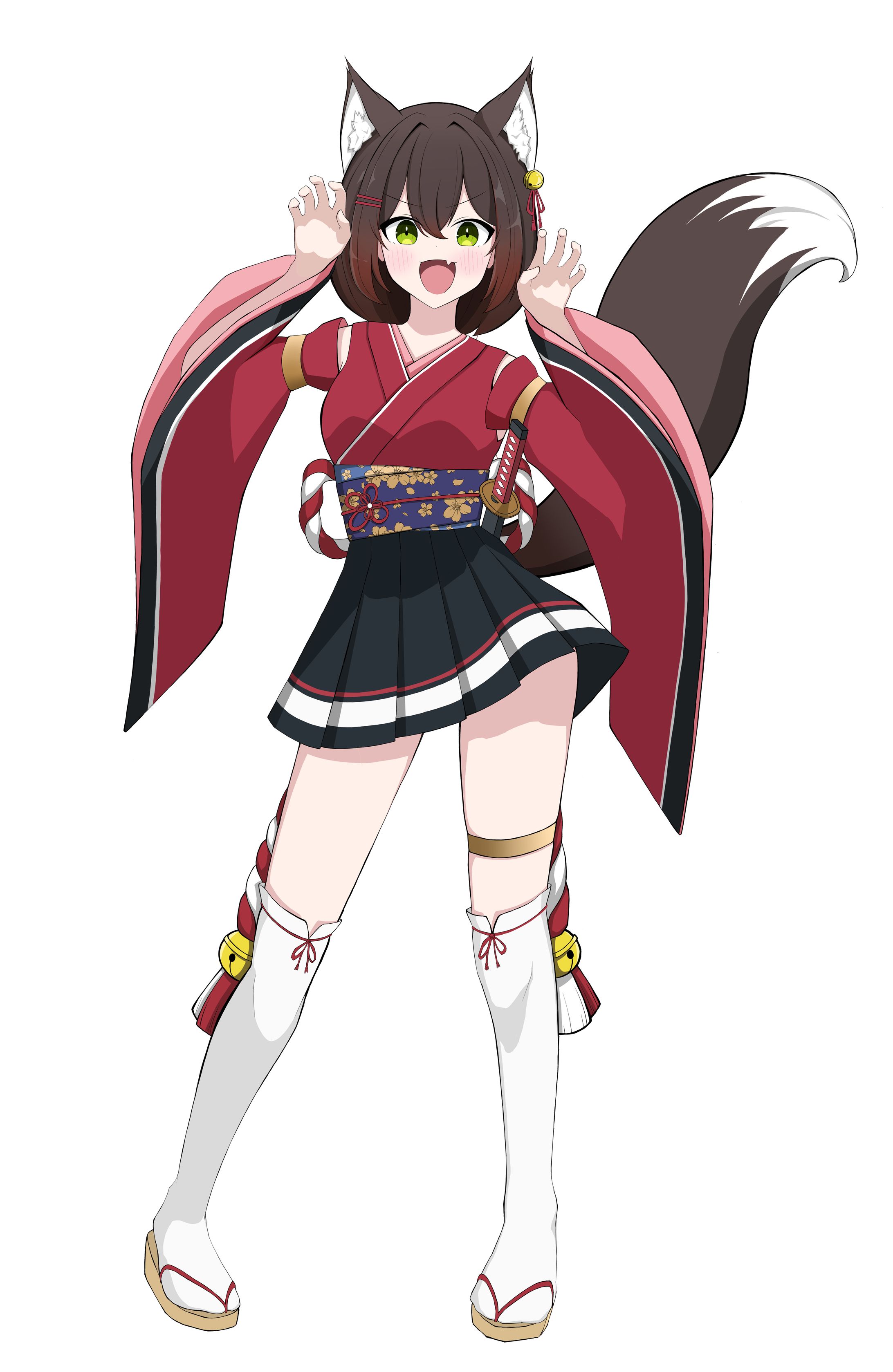 赤べこイメージケモ耳女の子-1