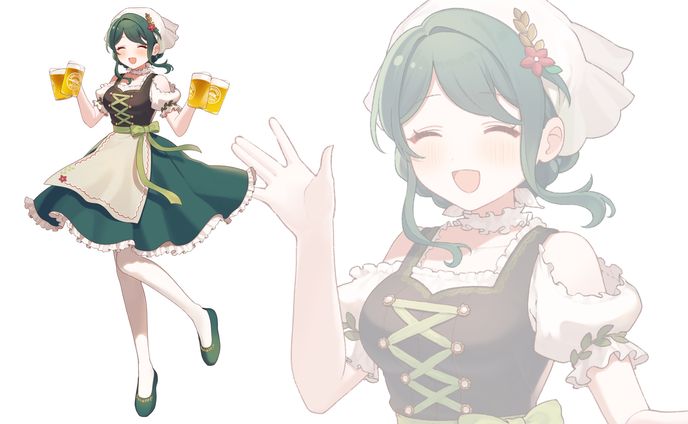 澄さん　立ち絵、衣装デザイン