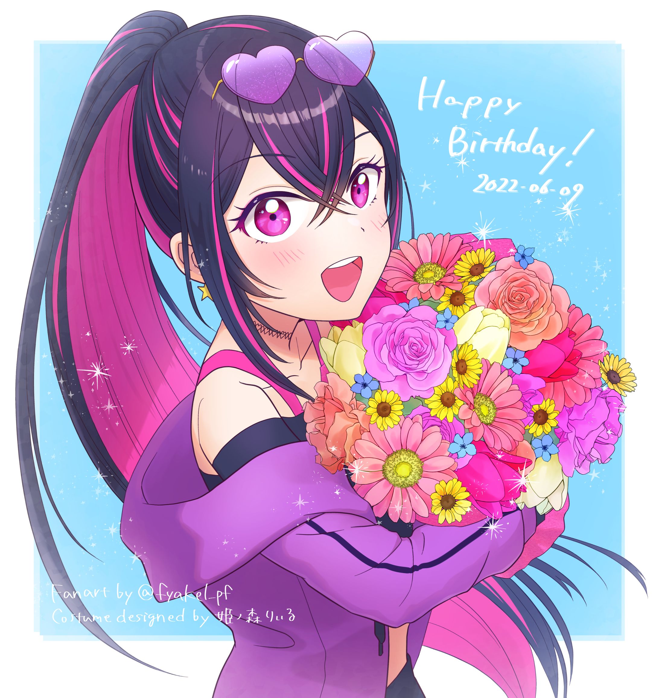 姫ノ森りぃるさん ファンアート-1